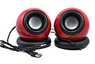 Колонки для ПК SPS D008 комп'ютерні колонки USB Red, фото 3