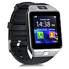 Розумні годинник Smart Watch GSM Camera DZ09 Silver, фото 4