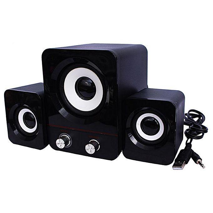 USB колонки для ПК комп'ютерні колонки 2.1 YIDO YD-25 Black