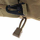 Тактична сумка на пояс для пляшки з MOLLE 26*12см N02248 Pixel Desert, фото 6