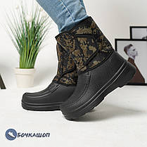 Чоловічі чоботи на зиму в піксельний принт, фото 3