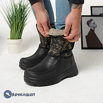 Чоловічі чоботи на зиму в піксельний принт, фото 4