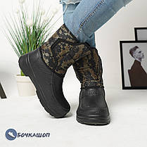 Чоловічі чоботи на зиму в піксельний принт, фото 5