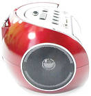 Бумбокс колонка караоке годинник MP3 Golon RX 656Q Red, фото 6