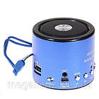 Міні портативна MP3 колонка від USB FM WS-A8 Blue, фото 3
