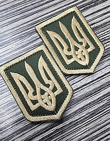 Шеврон "Тризуб - олива" 50х70мм