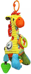 Музична іграшка з підвіскою в ліжечко дитяча "Жирафа Джина Sozzi" Іграшки в коляску/ автокрісло