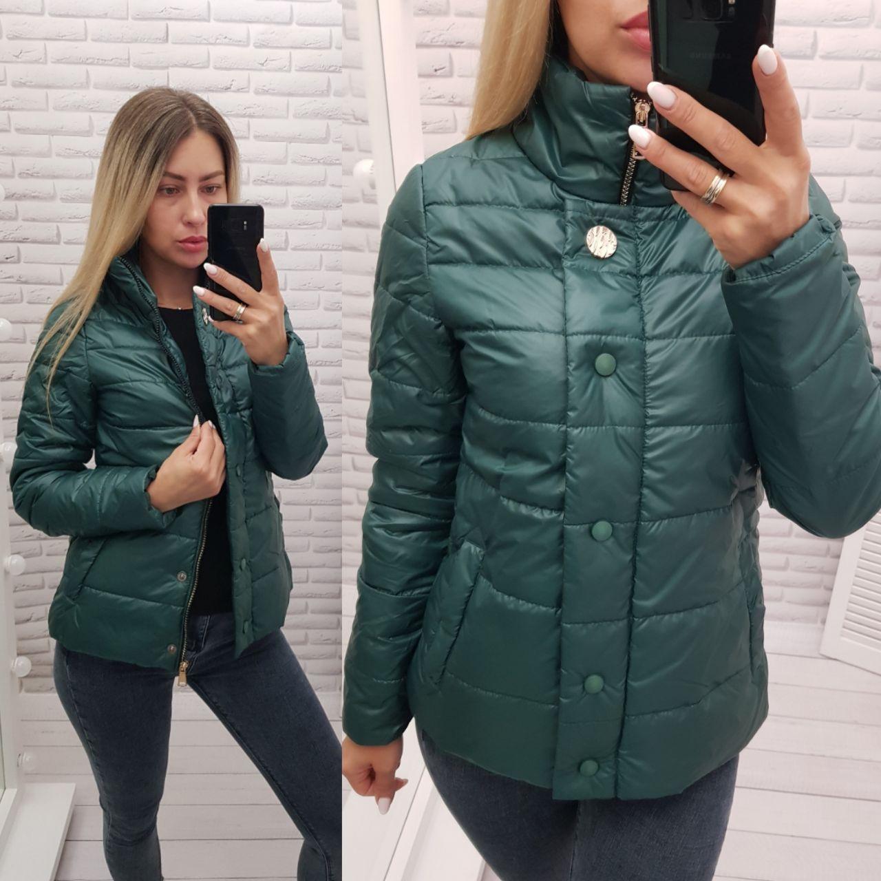 Куртка жіноча демісезона арт. 211 темно-зелена