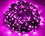Новогодняя гирлянда 100 LED,Розовый , Длина 8 Метров, фото 2
