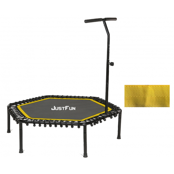 Фітнес-батут 135 см JUSTFUN жовтий