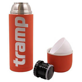 Термос Tramp Soft Touch 0,75; Піловий 0,75л; 9x9x25sм, Термос для напоїв Трамп TRC-108-orange