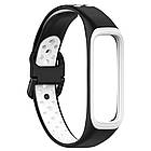 Ремінець Double Color Silicone Band для Samsung Galaxy Fit2 SM-R220 Black / White, фото 3