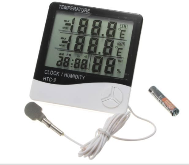 Цифровой термогигрометр с датчиком HTC-2 (HT4851) (bbx) - фото 2 - id-p1686392556