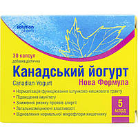 Йогурт Канадский Нова формула капс.5млрд КУО №30 Доб.дієт.