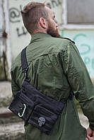 Тактична сумка на стегнах з липучками для шевронів і плечовим ременем
