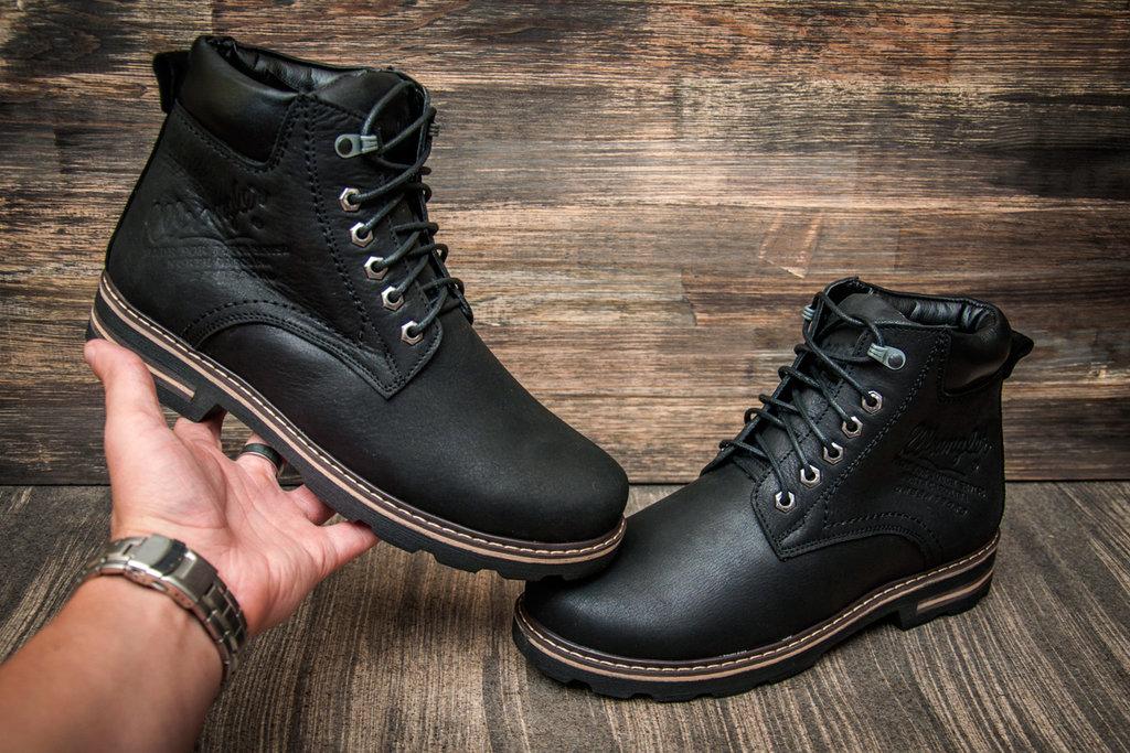 Черевики шкіряні зимові Wrangler Aviator Black