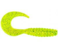 Силіконова принада Manns Twister 038 MFCH (салатовий прозорий з блискіткою)