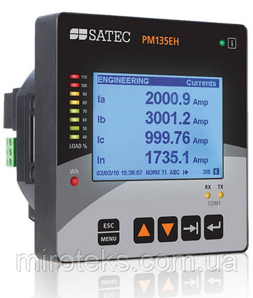 Satec PM135 Універсальний електровимірювальний щитовий прилад ☎044-33-44-274 📧miroteks.info@gmail.com, фото 1