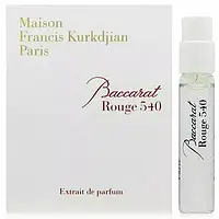 Оригинал Maison Francis Kurkdjian Baccarat Rouge 540 2 ml ( Мейсон Франсис Куркджан баккарат руж 540 )