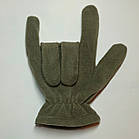 Рукавиці зимові чоловічі фліс універсальні Олива, фото 6