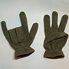 Рукавиці зимові чоловічі фліс універсальні Олива, фото 7