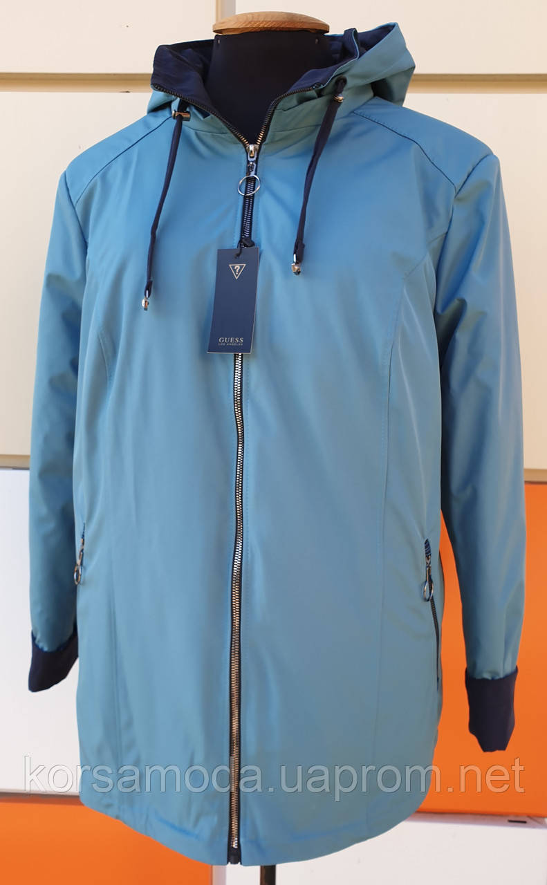 Жіноча утеплена куртка великих розмірів.Нова колекція "Осінь-зима 2023".