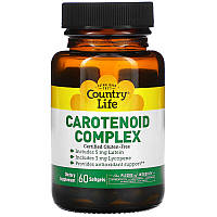 Натуральная добавка Country Life Carotenoid Complex, 60 капсул