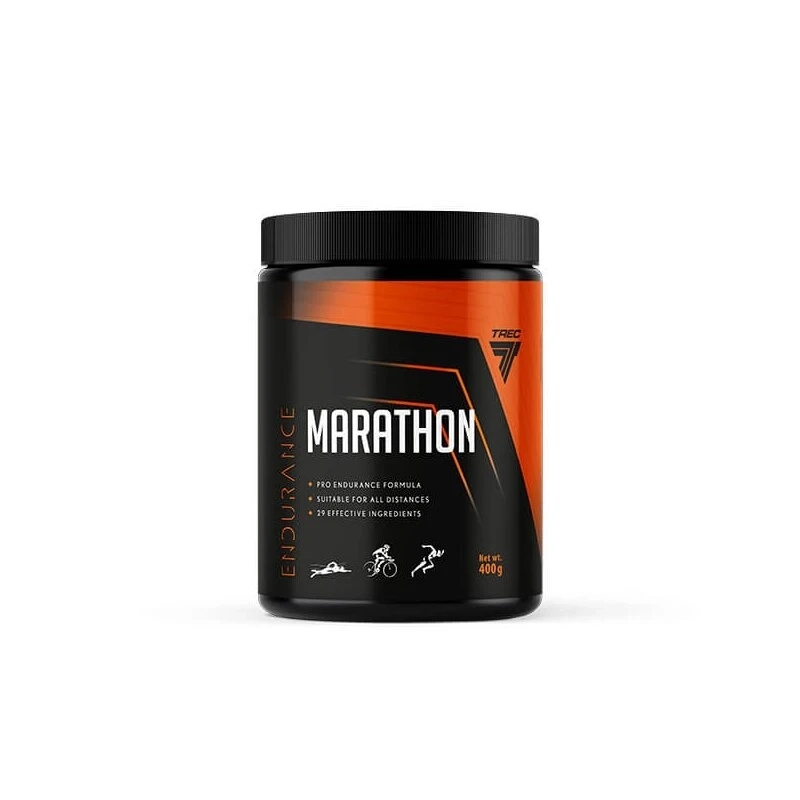 Передтренувальний комплекс Trec Nutrition Marathon 400g (Raspberry - Mint)
