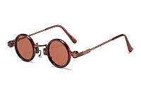 Круглые солнцезащитные очки стимпанк винтаж 42мм