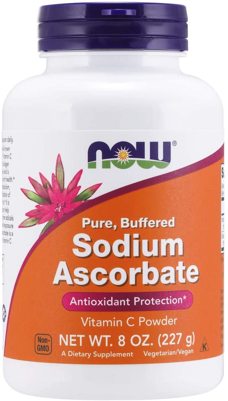 Аскорбат натрію Now Sodium Ascorbate Powder, 8-Ounce 227g