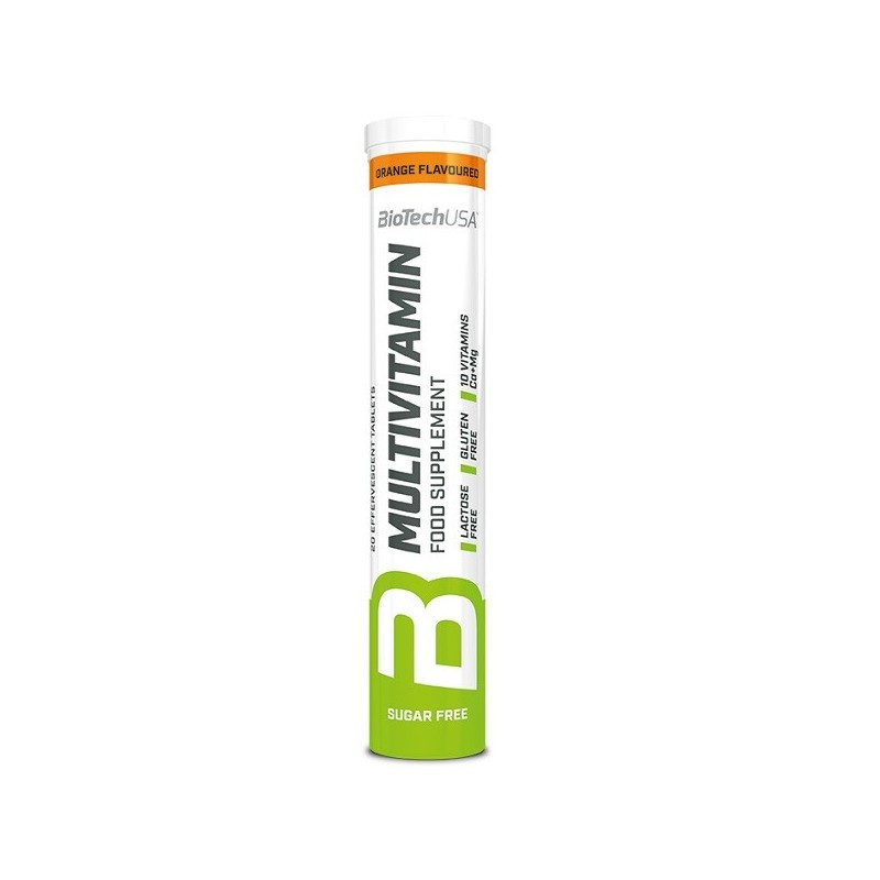 Комплекс вітамінів і мінералів BioTech Multivitamin Effervescent 20 tabs (Orange)