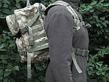 Рейдовий рюкзак 27 л. Сірий РР27 армійський тактичний військовий похідний для ВСУ НГУ СБУ хакі зелений, фото 7