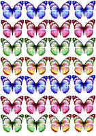 Метелики асорті 20 Вафельна картинка 