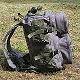 Рейдовий рюкзак 27 л. Сірий РР27 армійський тактичний військовий похідний для ВСУ НГУ СБУ хакі зелений, фото 3