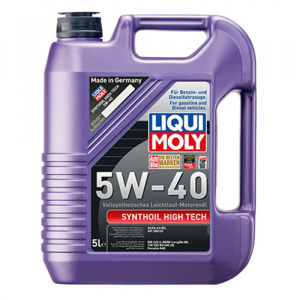 Синтетичне моторне масло - Synthoil High Tech SAE 5W-40 5 л.
