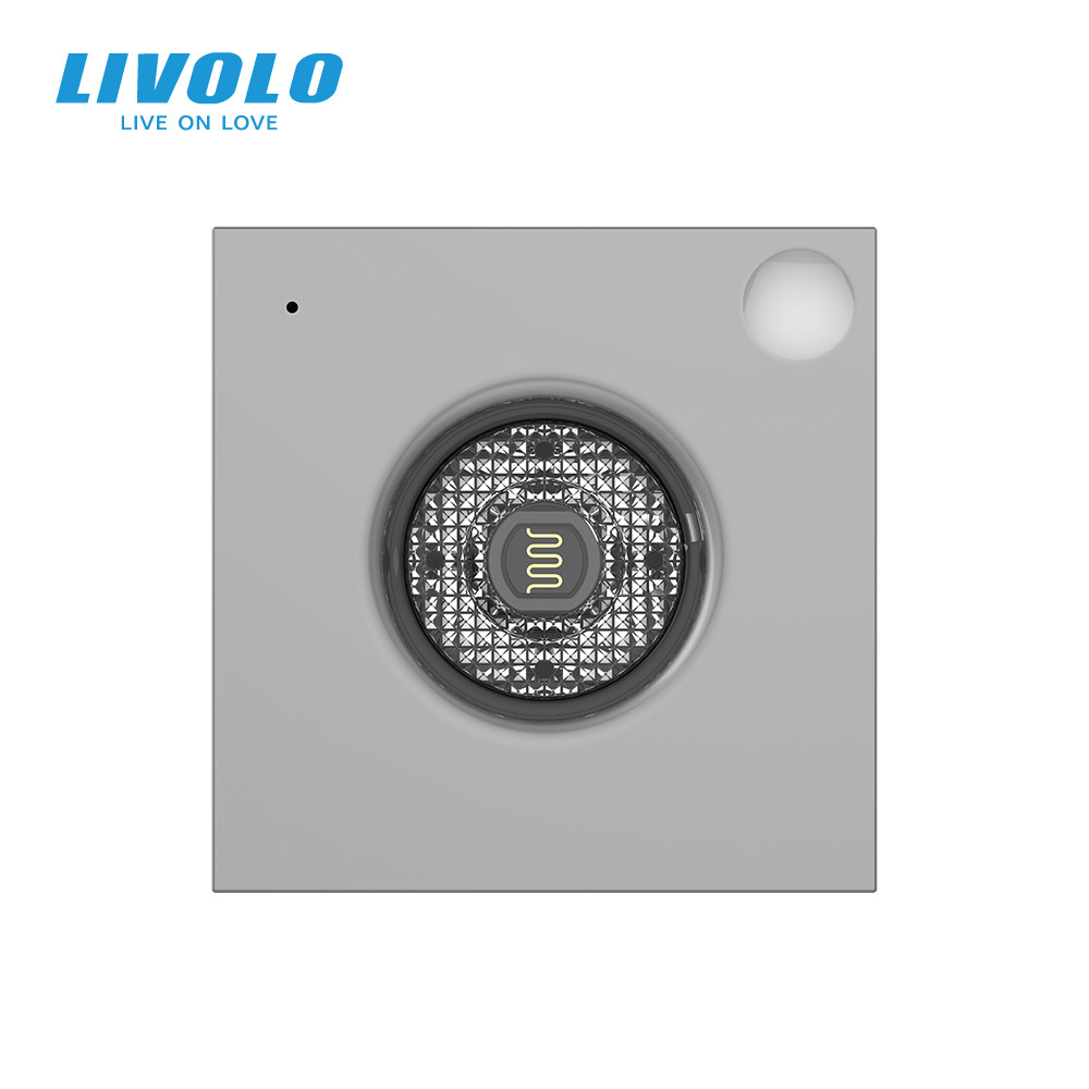 Умный механизм датчик звука и освещенности Livolo серый ZigBee (VL-FCJZ-2IP) - фото 3 - id-p1686507451