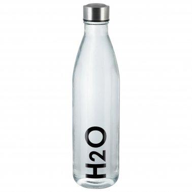 Пляшка H2O, скло, 1 л