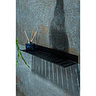 Полиця у ванну 1-о ярусна чорна глянцева, ТМ AWD Interior AWD02081798, фото 2