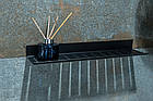 Полиця у ванну 1-о ярусна чорна глянцева, ТМ AWD Interior AWD02081798, фото 3