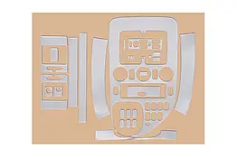 Накладки на панель для Mercedes Vito W638 (1999-2003) Meric Пластик