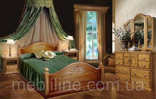 Двуспальная кровать "Афродита" из Дуба - фото 1 - id-p277701396