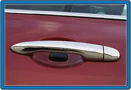 Накладки на ручки 4 шт Omsa Line для Renault Koleos 2008-2016 рр. Італійська нержавійка (4 шт)