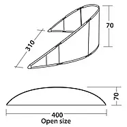 Тент пляжний Easy Camp Beach Windscreen Surf, фото 2
