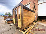 Sauna Cube Quadro Black 3.6x2.35m Thermowood Production, фото 8
