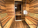 Sauna Cube Quadro Black 3.6x2.35m Thermowood Production, фото 10