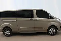 Нижние молдинги стекол (8 шт., нерж) Короткая база для Ford Custom 2013-2022 гг