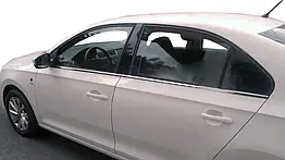 Зовнішня окантовка вікон Carmos для Seat Toledo 2012-2019 Нержавіюча сталь
