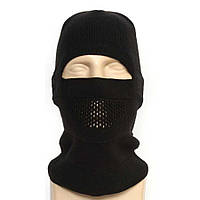 Тепла тактична чорна шапка, зимова трикотажна балаклава