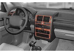 Накладки на панель Алюміній Meric для Audi A2 1999-2005 рр. (Пластик)