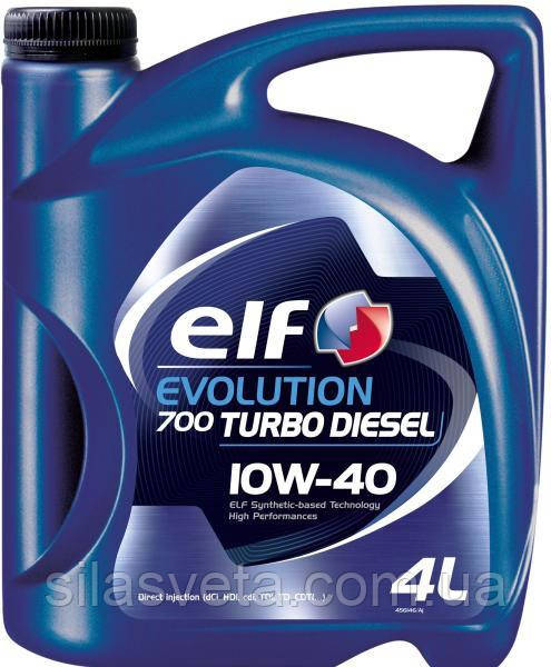 Автомобільна моторна олива напівсинтетична "ELF" Evolution 700 Turbo Diesel 10W40 4L